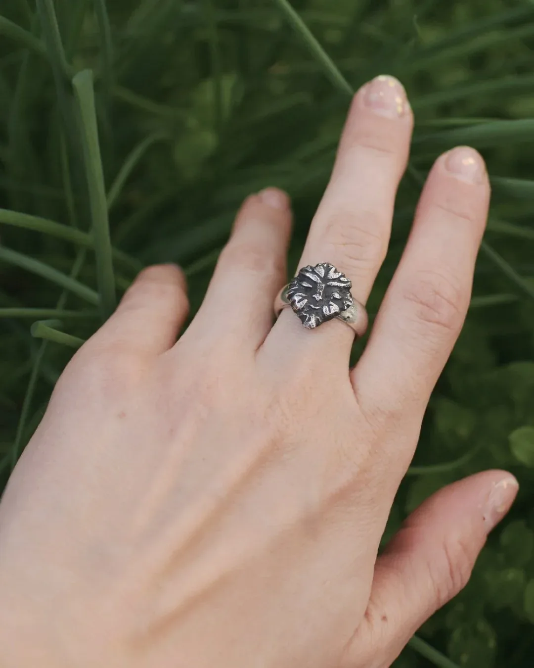 Green Man Ring- Size 6.25