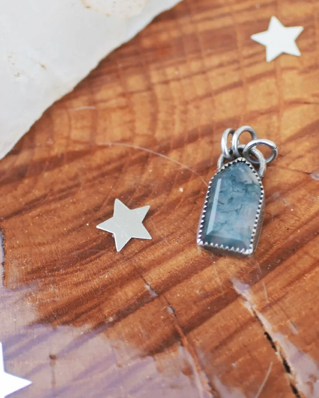 Moss Agate Arch Pendant