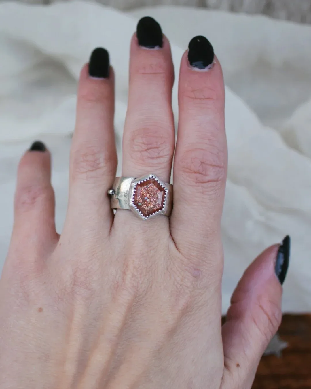 Ethereal Moonstone & Pearl Embrace Ring - Celestial Jewelry