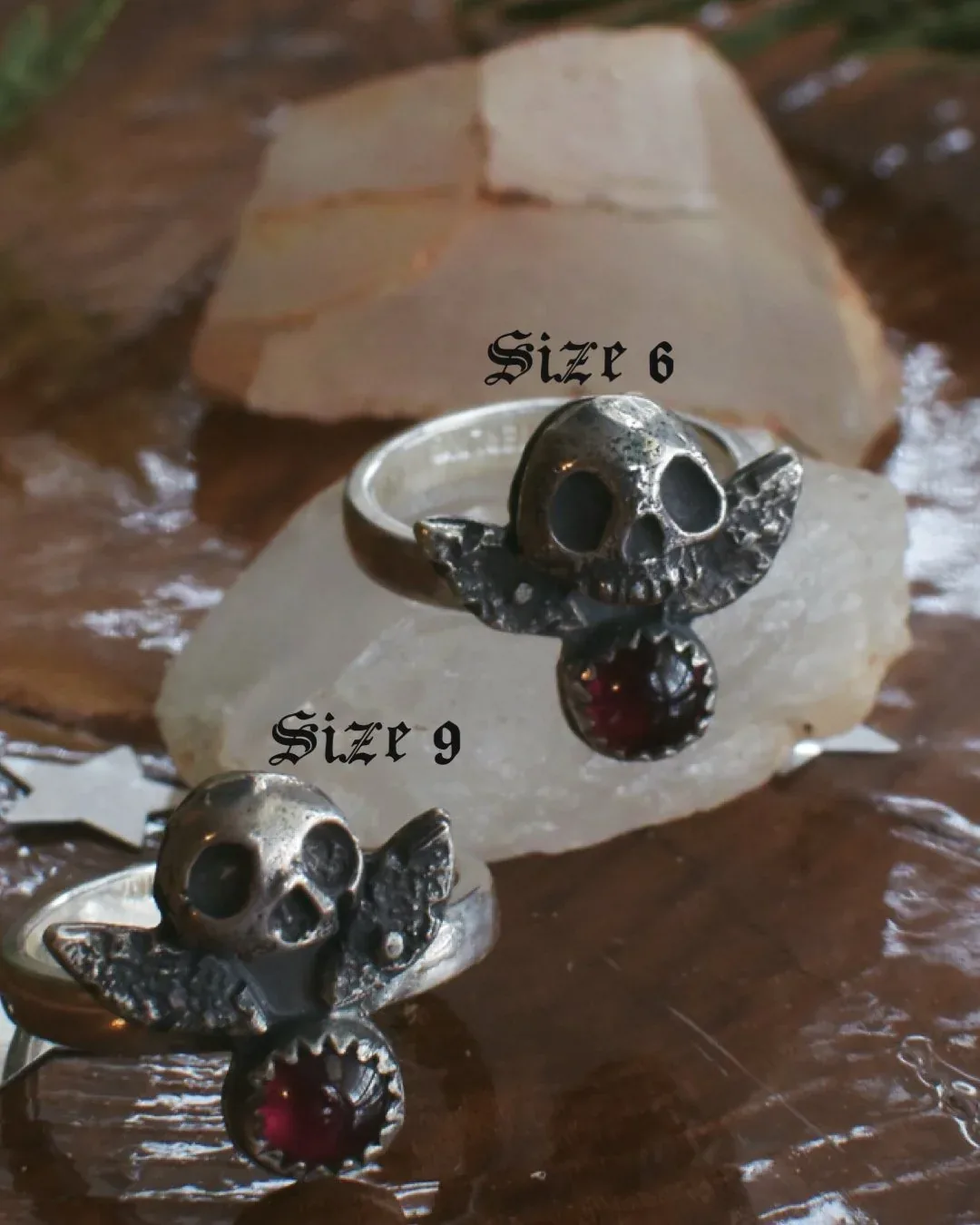 Momento Mori Garnet Ring