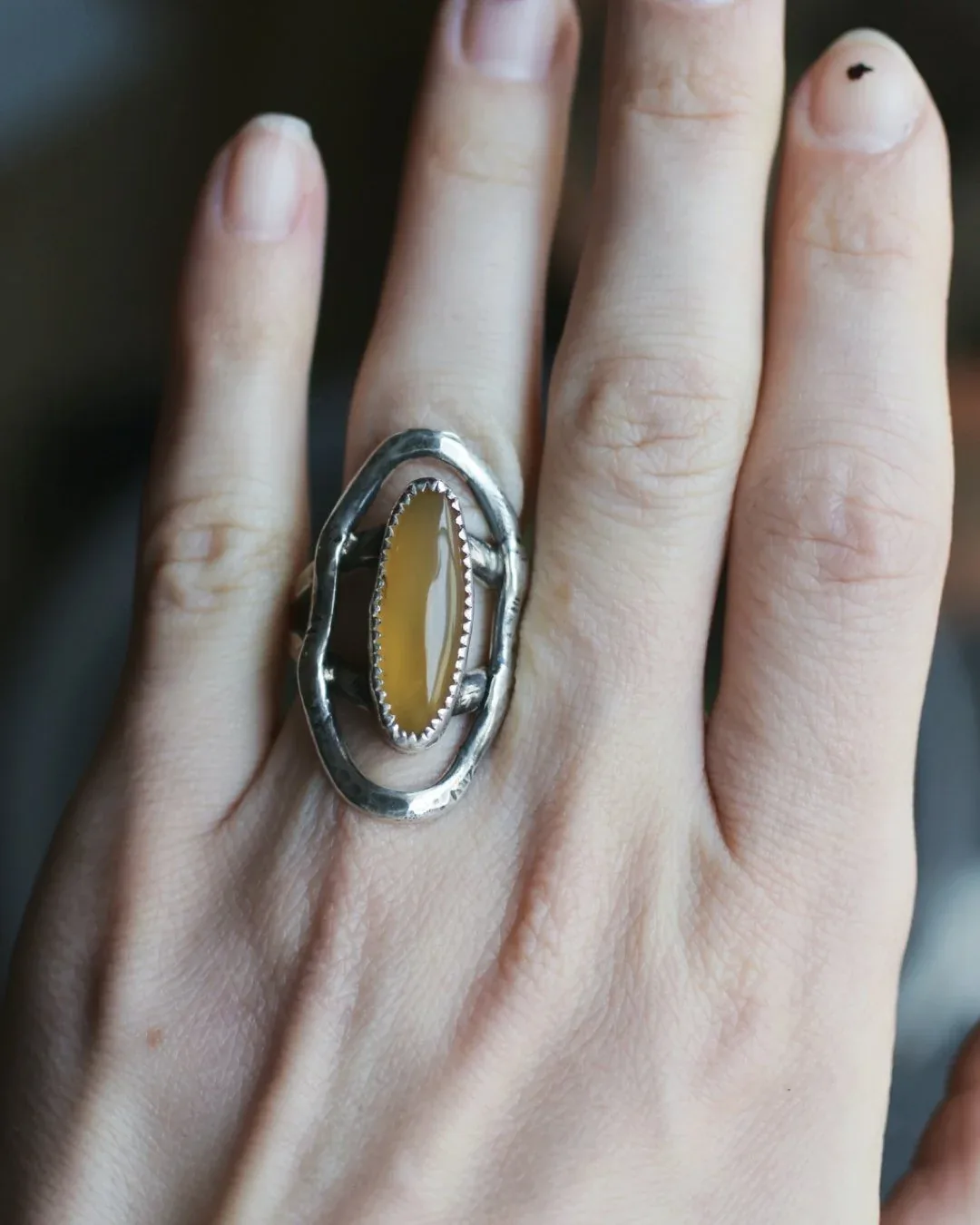 Momento Mori Garnet Ring