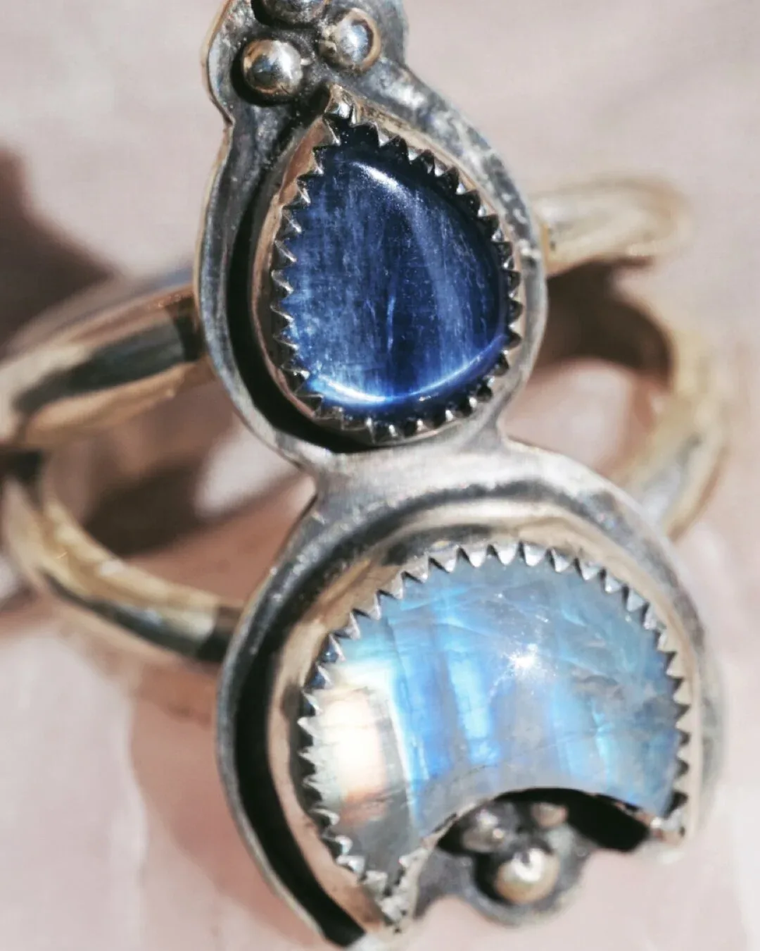 Montana Agate Coffin Ring- Size 7.75