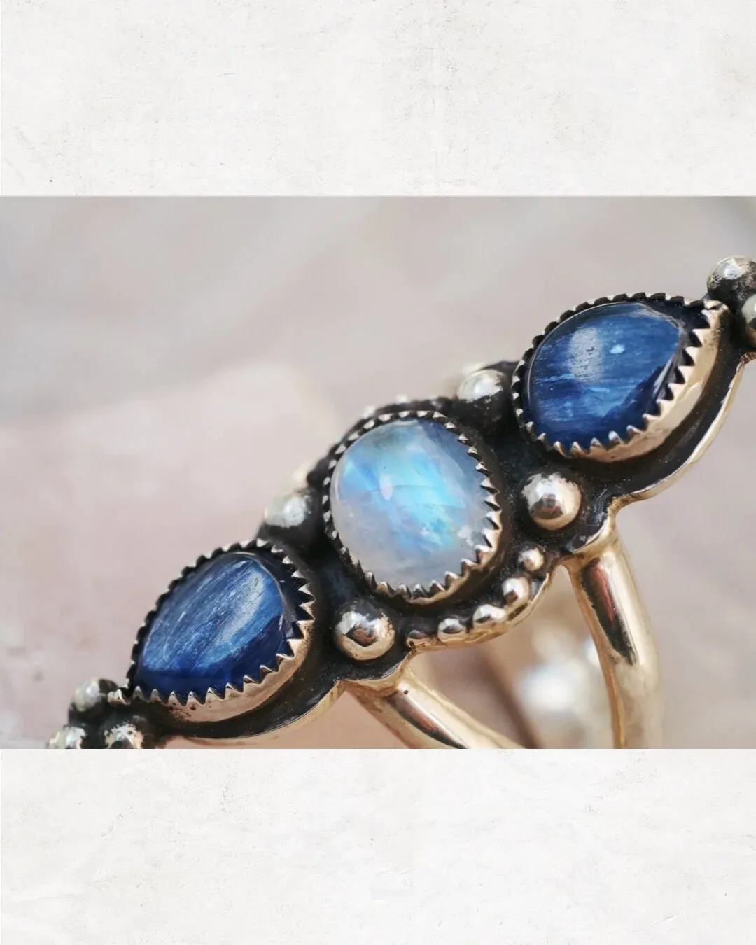 Aquamarine ‘Guardian’ Ring- size 6.25