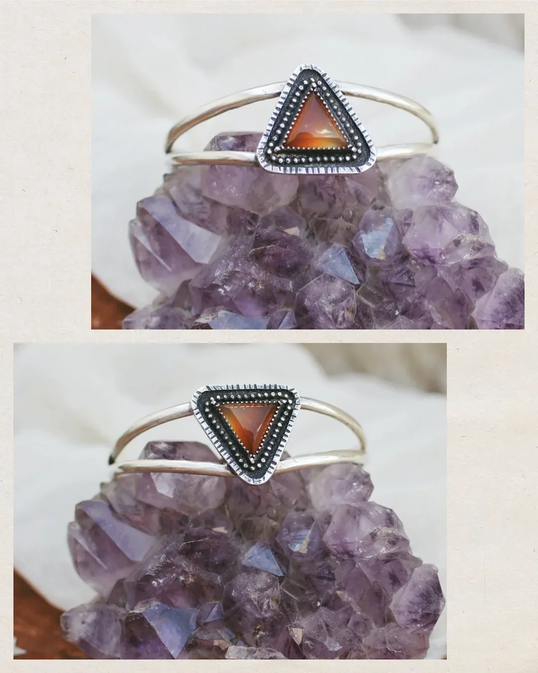 Montana Agate Cuff -size 6.75”