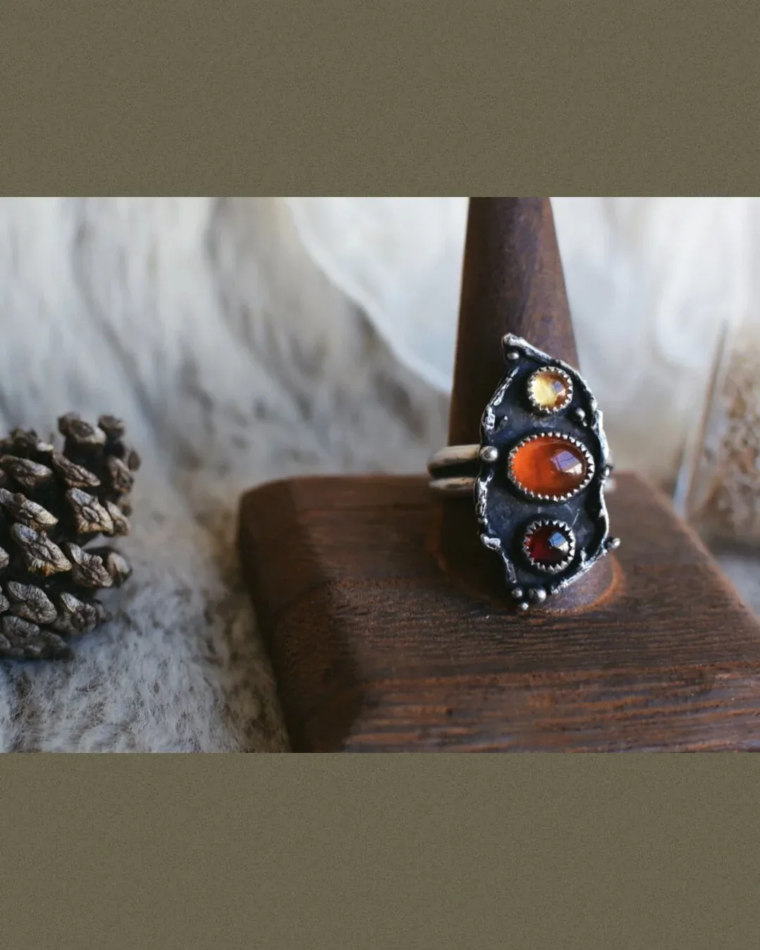 Fall Brush Ring- size 10.75