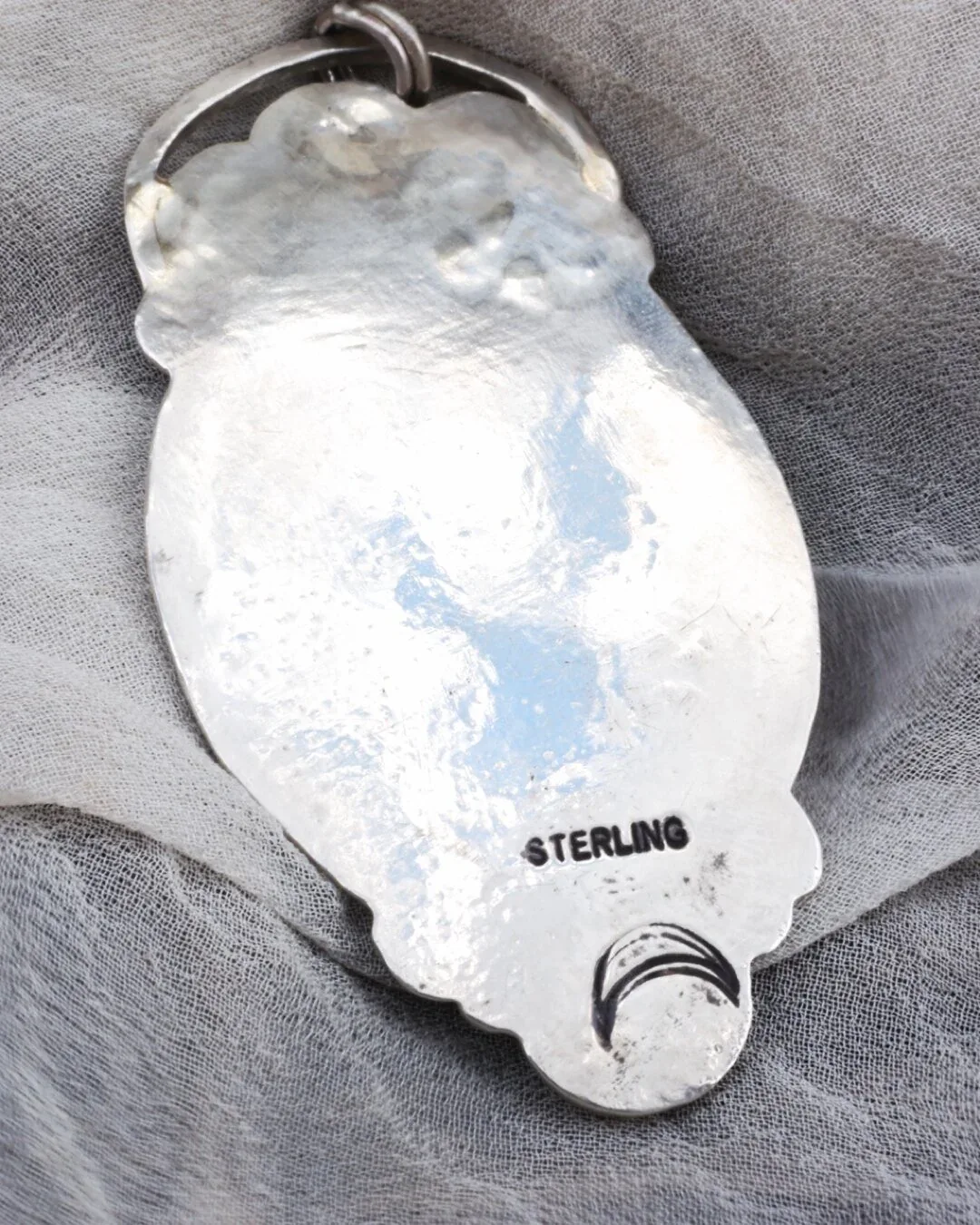 Celestial Moonstone Pendant- sterling with brass accents