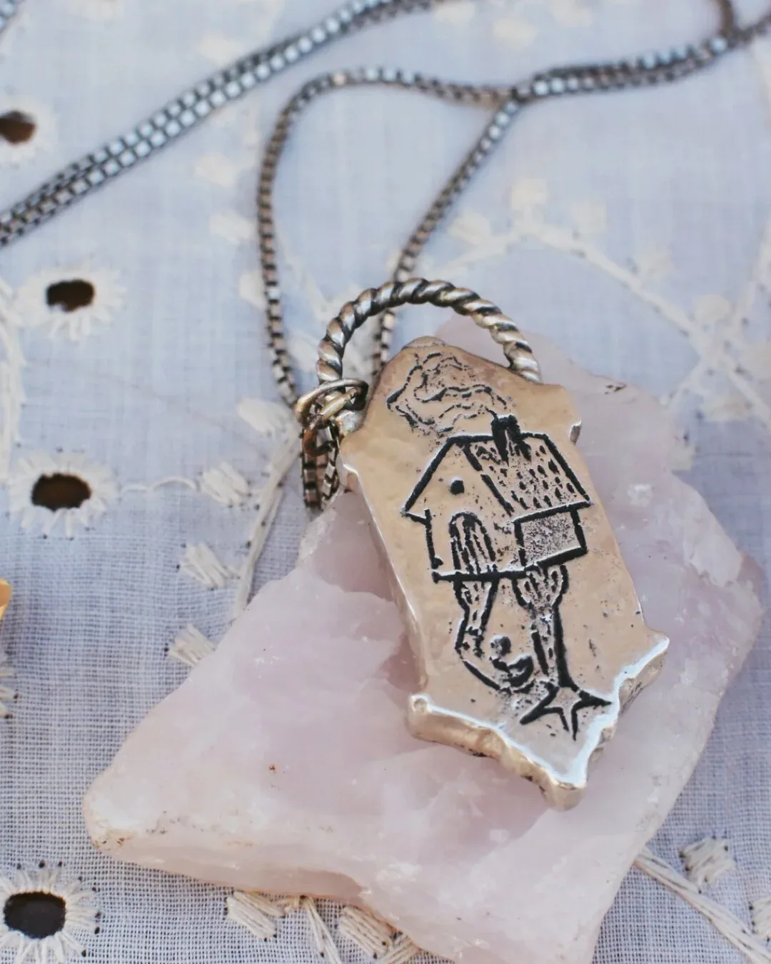 Kill the Lantern, Raise the Ghost Pendant- Thistlefoot inspired Talisman