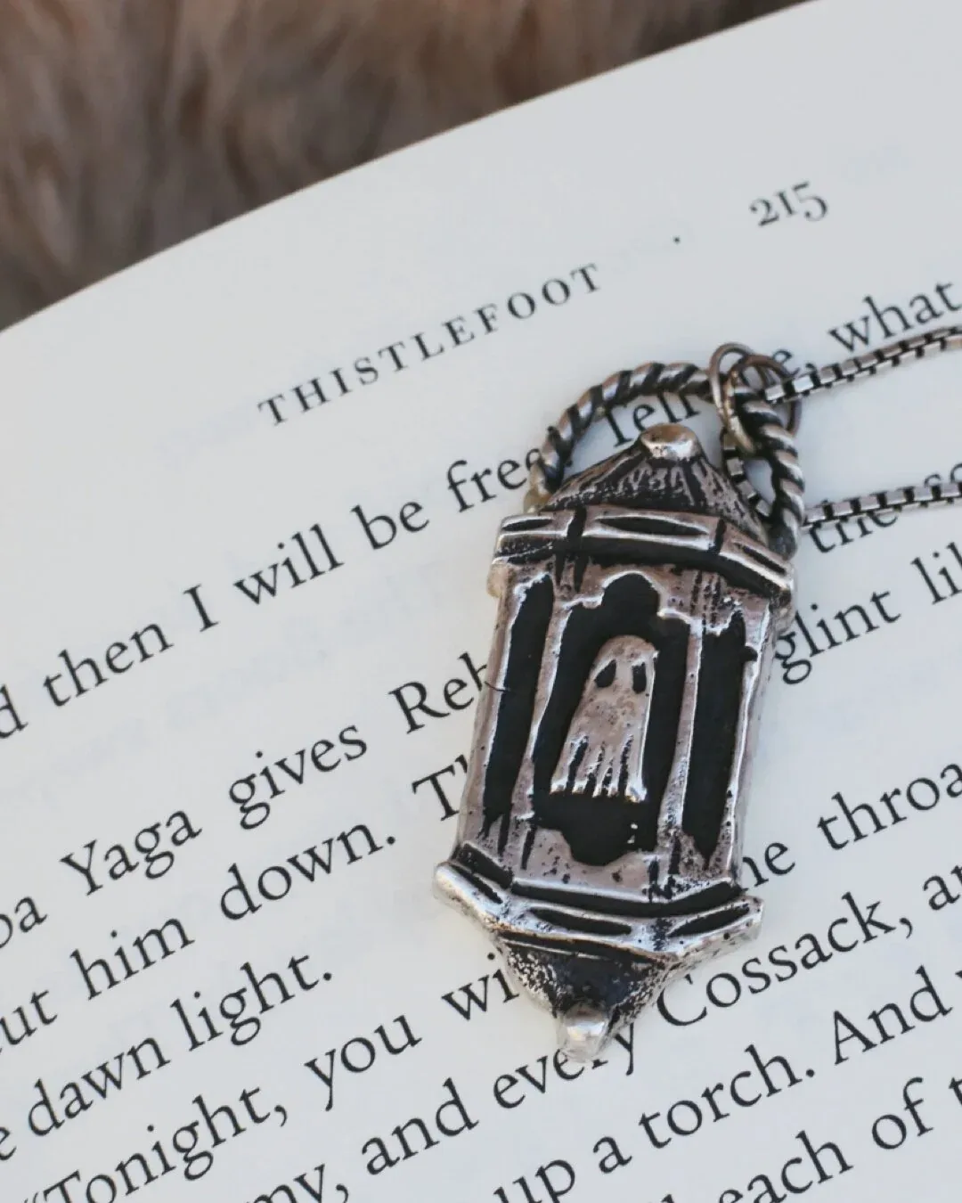 Kill the Lantern, Raise the Ghost Pendant- Thistlefoot inspired Talisman